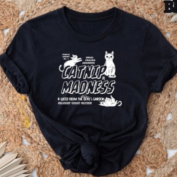 Catnip Madness Shirt, Cat Shirt, Cat Lover Shirt, Animal Shirt, Cute Cat Shirt - Picture 1 of 4